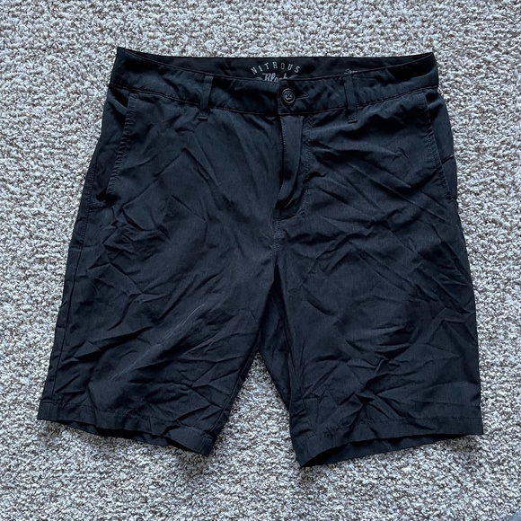 Nitrous Black Mens Shorts - Picture 1 of 4